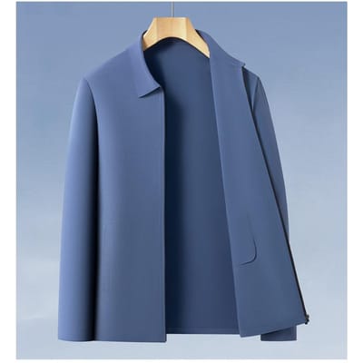 Zomer Dunne Zonwerende Pak Anti-rimpel Jas Mannen Hoge Kwaliteit Dunne Business Casual IJszijde Revers Top L gray