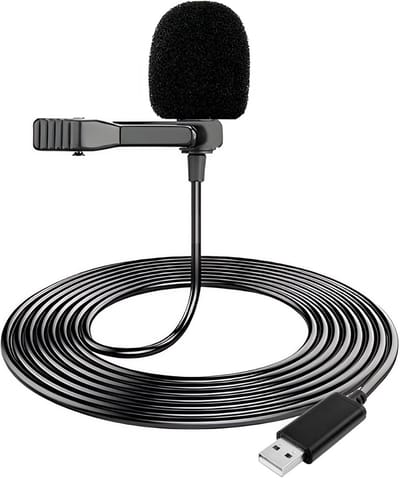 Solidchoice - Omnidirectionele Lavalier USB Microfoon met 2m Kabel