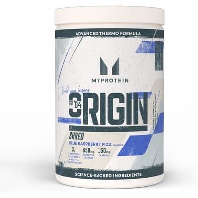 Origin Shred Pre-Workout - 60SERVINGS, 660g - Blue Raspberry Fizz