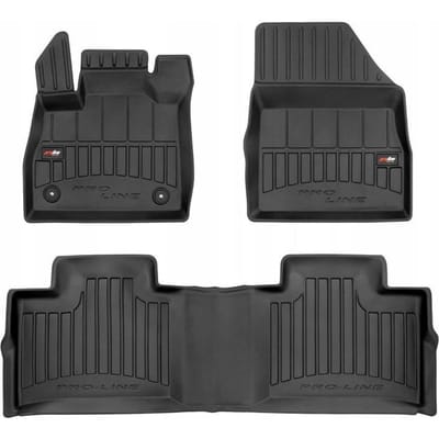 FROGUM – 3D Rubber Vloermatten voor RENAULT ESPACE V (2014-2022) – Set van 3 – TPE – Hoge rand 6 cm