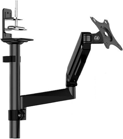 Monitorarm - Gasveer Versteller - Ergonomisch Werken - Volledige Bewegingsvrijheid - 13-34 inch - Zwart