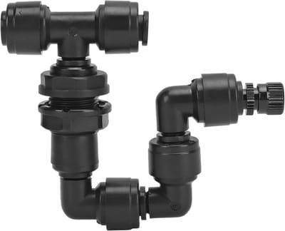 Terrarium Verstuiver - Mist Sprinkler - Luchtvochtigheid Verhoging - 360 Graden Mondstuk - 9mm Maximale Dikte - Zwart