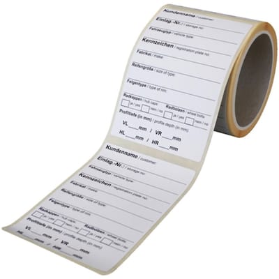 Wurth - ID-sticker voor band/wiel - ID-sticker voor band/wiel x 100 st Lengte 120 mm