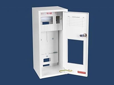 Meterkast Verdeelkast - Zekeringenkast Groepenkast - Stroom Verdelen - Verzinkt Staal - 25.5 x 14 x 35 cm - Grijs