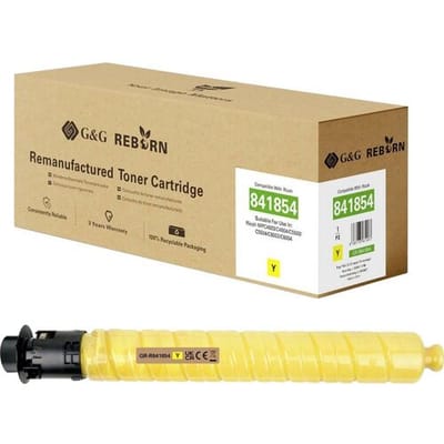 G&G Toner vervangt Ricoh 841854 Compatibel Geel 22500 bladzijden GR-R841854