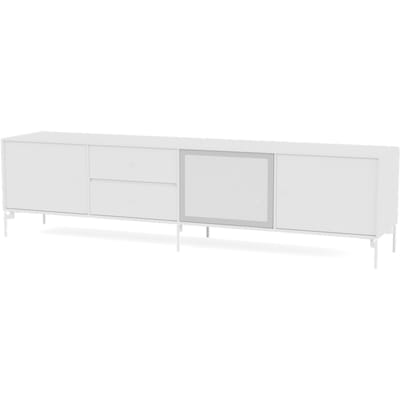 Montana Octave VIII TV bank - New White - Poten 12,6 cm snow