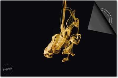Inductie beschermer 60x60 - afdekplaat inductie mat - Dietrix Kookplaat beschermer - Exclusief - Black en Gold - Rook goud