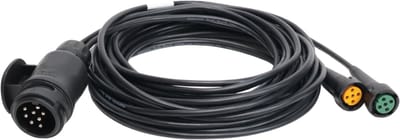 Aspöck hoofdkabel - 5 meter - 13 polig - 2x 5 polige connector