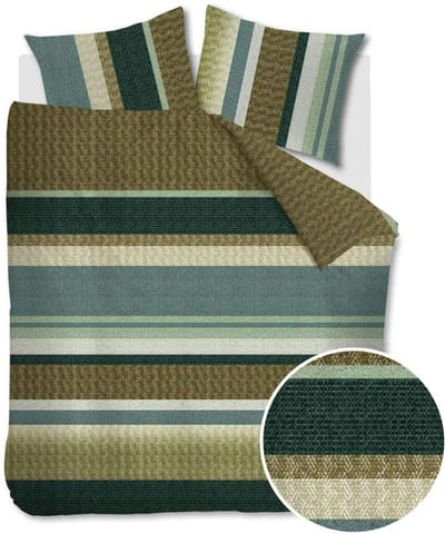 Beddinghouse Jorren dekbedovertrek - Tweepersoons - 200x200/220 - Groen