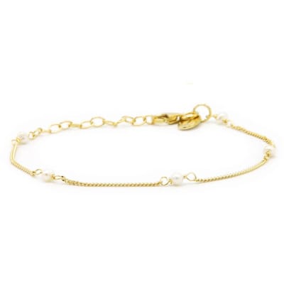 Karma Armband Pearls Goud