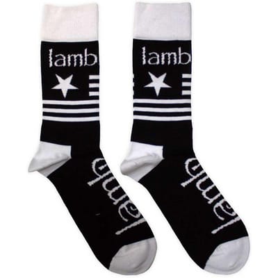 Lamb Of God Unisex Sokken met Vlag voor Volwassenen 7 UK-11 UK zwart
