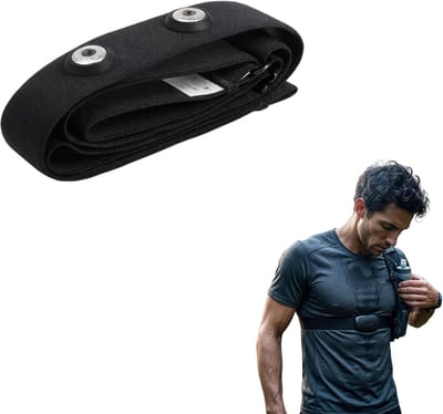 Thijox - Cardio-borstband Verstelbaar 70-110 cm - Vervangende Elastische Band voor Hartslagsensor - Bluetooth & ANT+ Compatibel met Fitness Monitoren
