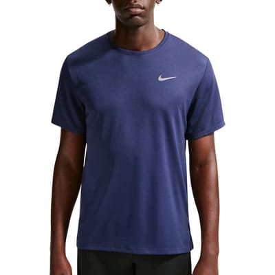 Nike Miler T-shirts Heren - Blauw - Maat XXL - Poly Jersey