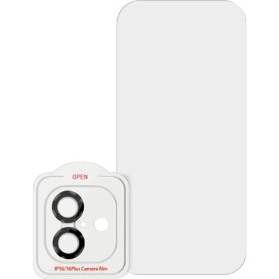 BlueBuilt Apple iPhone 16 Screenprotector Glas + Camera Lens Protector