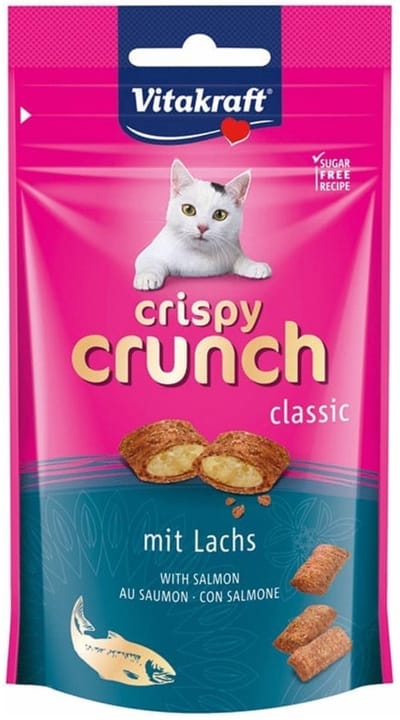 vitakraft crispy crunch 4 smaken . zalm/kip/mout/pepermunt