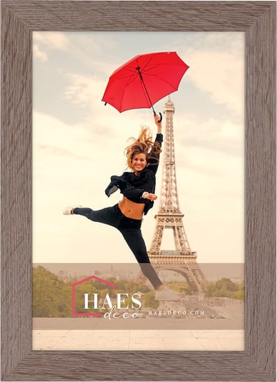 HAES DECO - Houten fotolijst Paris bruin voor 1 foto formaat 20x30 - SP001215