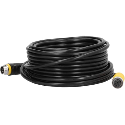 32,8ft 4-pins Videoverlengingskabel met Waterdichte Afscherming voor CCTV Achteruitrijcamera Vrachtwagen Trailer Aanhanger Bus
