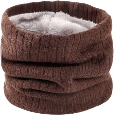 Nivard Nekwarmer - Heren - Dames - Fleece - Motor - Bandana - Masker - Colsjaal - Winter - Sjaal - Gewatteerd - Koffie