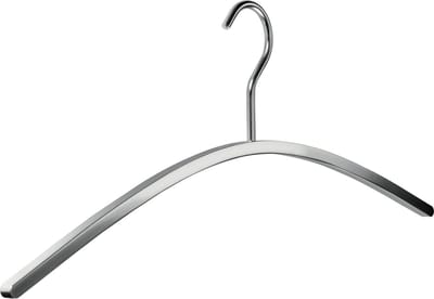 [Set van 5] Luxe garderobehangers / jashangers / kledinghangers in een mooie chrome finish en voorzien van een ronde vaste haak