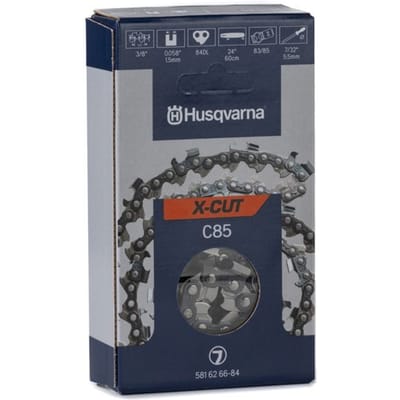 Husqvarna C85 X-Cut Zaagketting Haaks - 3/8” - 1,5mm - 84 Schakels - 60CM