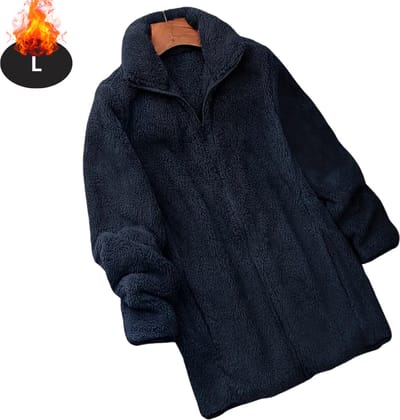 Livano Winterjas - Parka - Dames - Winter - Jas - Volwassen - Stijlvol - Marineblauw - L