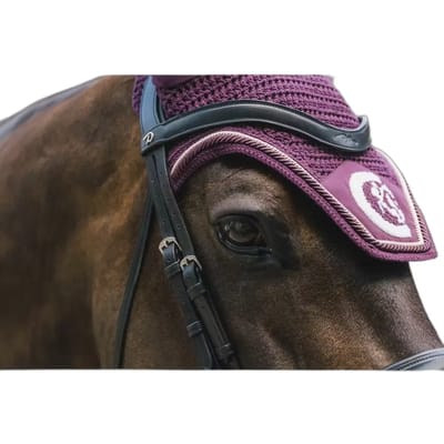 Kentucky Horsewear - Oornetje Wellington 3D Logo rope paars Full