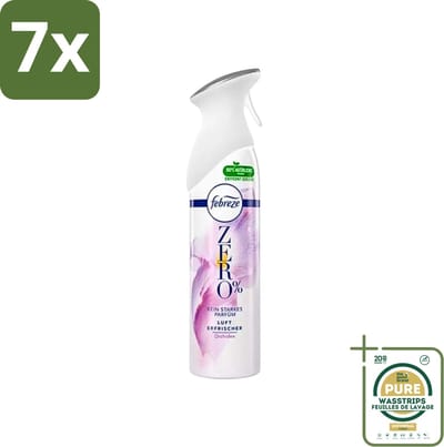 7 x Febreze Spray - Zero % - Orchidee - Luchtverfrisser - 300ml - Grootverpakking - Luchtverfrisser - Geuren Verwijderen - Orchidee Geur - Frisse Geur - Zero %