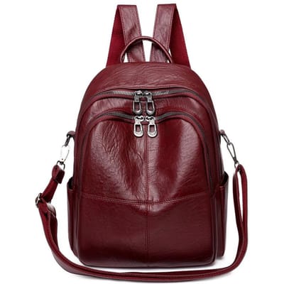 Nouveau Sac à Dos en Cuir Souple Version Coréenne Grande Capacité Sac à Dos Tendance pour Femmes Sac à Bandoulière Sac à Dos de Voyage Sac pour Femmes