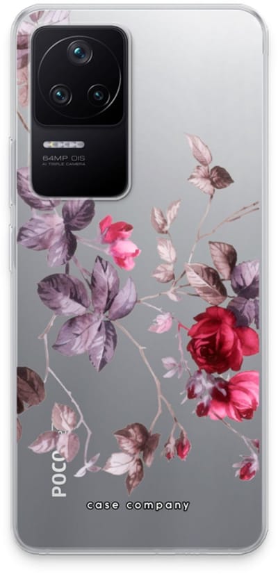 Case Company® - Hoesje geschikt voor Xiaomi Poco F4 hoesje - Mooie bloemen - Soft Cover Telefoonhoesje - Bescherming aan alle Kanten en Schermrand