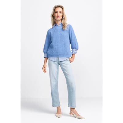 Rich & Royal Vintage Straight Laser Denim Organic Denim Blue Size: W25L32 | Straight Outlet | Dames | Blauw
