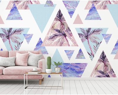 Fotobehang PalmsTriangles DD115645 A.S. Création XXL 5 | 3D Fotobehang