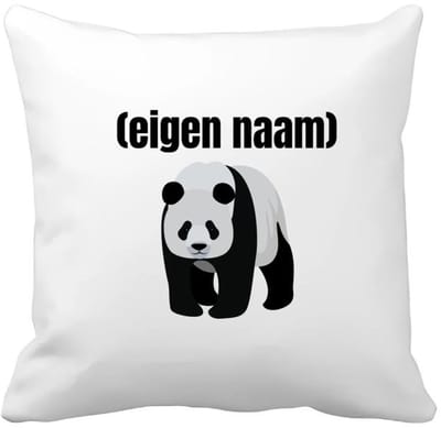 Akyol - panda met eigen naam Kussen hoes - Panda - panda liefhebbers - iemand die houdt van panda's - verjaardag - cadeau - kado - 40 bij 40 cm