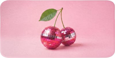 WC mat 120x60 cm - Antislip - Disco - Kersen - Roze - Toiletmat - Vloermat - Douchemat - Toilet tapijt - Toiletmatten