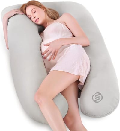 Equivera Zijslaapkussen Volwassenen - Zijslaapkussen - Lichaamskussen Zijslaper - Zijslaap Kussen Volwassenen - Zwangerschapskussen - Voedingskussen - Borstvoedingskussen - Body Pillow - Voor een comfortabele nachtrust!
