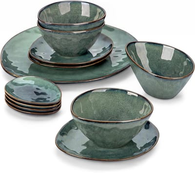 VELTRR® Serviesset 11-Delig - Serviessets - Bordenset - Chique Bordenset - Porselein