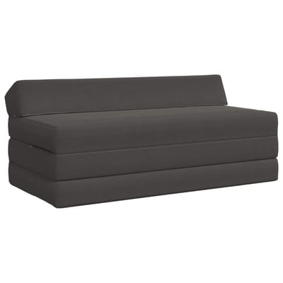 vidaXL - Vouwbare - Sofa - Bed - Donkergrijs - 120 - x - 60 - x - 49 - cm - Stof