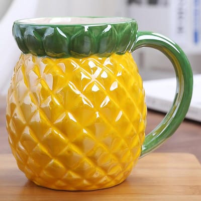 Creatieve Leuke Huisdier Fruitbeker Keramische Mok Aangepaste Kinderwaterbeker Melkbeker Europese en Amerikaanse Kantoorbeker 401-500ml
