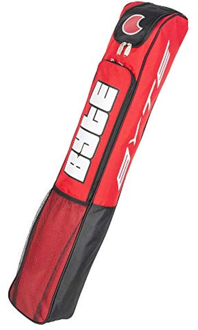 Hockeytas - Stickbag - Sportuitrusting - Ruim interieur - Voor twee sticks - Rood Zwart