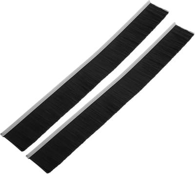 Brievenbus Borstel - Afsluitstrip - Post Beschermen - Vochtwerend Nylon - 30x3.5cm - Zwart