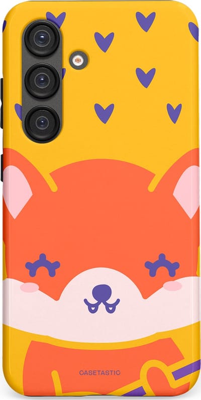 Casetastic Hoesje Geschikt voor Samsung S25 - Stijlvolle Beschermende Duo-layer Case - Vossen beat