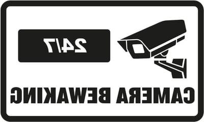 Bewaking Camera Stickers - Cameratoezicht Borden - Beveiliging Aangeven - Duurzaam Vinyl Materiaal - 30x18 cm