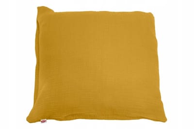 Mousseline Kussenhoezen 40x40cm Honingkleurig met Rits