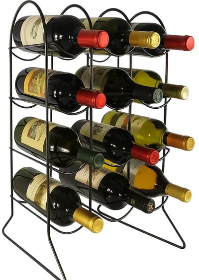 Cookinglife Wijnrek Bar Essentials Zwart - 12 Flessen
