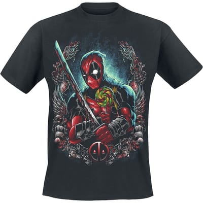Deadpool T-shirt - Lollipop - M tot 3XL - voor Mannen - zwart