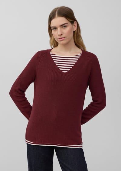 s.Oliver  Pullover Burgundy Größe: 34 | Pullover Outlet | Damen | Braun