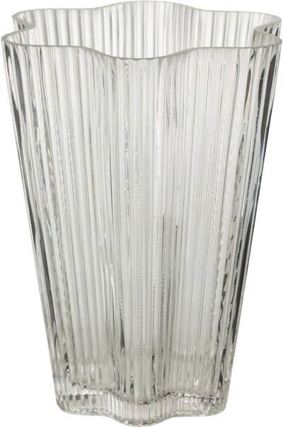 J-Line vaas Clara - glas - transparant - small - Ø 15 cm