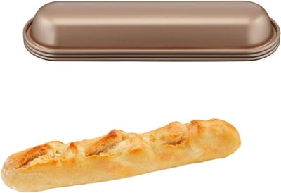 Bakvormen Set - Taartvormen Muffinblik - Zelf Bakken - Antiaanbaklaag Stapelbaar - 3 Stuks - Brons