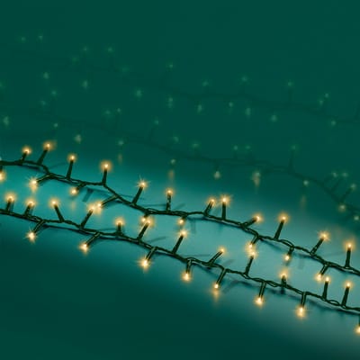 Lumineo - LED Kerstverlichting – Sprankeleffect - Buiten - Groen / Zacht goed - 24 m