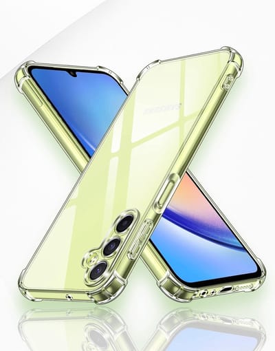 AziLine Shockproof Case Geschikt voor Samsung Galaxy A24 - Transparante Luxe A24 Bescherming Hoesje - Maximaal Stevig en Premium Kwaliteit geschikt voor Samsung Galaxy A24 5G
