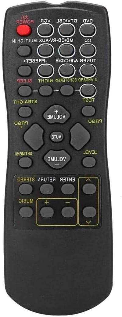 Vervangende afstandsbediening voor Yamaha RAV22 RX-V459 RX-V357 HTR5830 - Ergonomisch en Compatibel met Televisies
